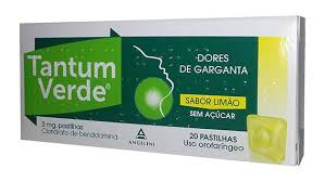 Tantum Verde Laranja-Mel Sem Açucar, 3mg Pastilhas X20 Tantum Verde Laranja-Mel Sem Açucar, 3mg Pastilhas X20