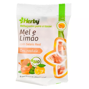 Herby Rebuçados Bio C/Recheio Mel Limão 60g Herby Rebuçados Bio C/Recheio Mel Limão 60g