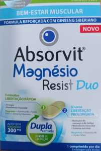 Absorvit Magnésio Resist Duo Comprimidos X30 Absorvit Magnésio Resist Duo Comprimidos X30