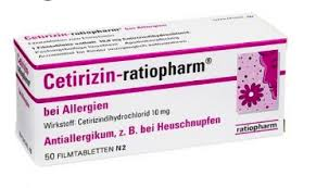 Cetirizina ratiopharm MG, 10mg Comprimidos Revestidos X20