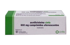 Acetilcistena Cinfa, 600mg Comprimidos Efervescentes X20