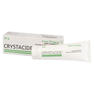 Crystacide, 10 mg/g-25g X1 creme bisnaga Crystacide, 10 mg/g-25g X1 creme bisnaga