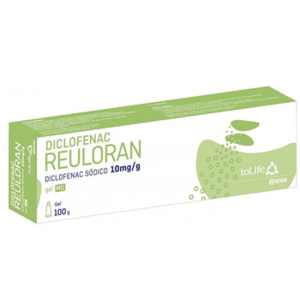 Diclofenac Reuloran MG, 10 mg/g Bisnaga 100g Gel Diclofenac Reuloran MG, 10 mg/g Bisnaga 100g Gel