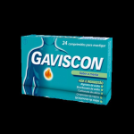 Gaviscon, 250/133,5/80mg Comprimidos Mastigveis X24