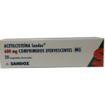 Acetilcistena Sandoz MG, 600mg Comprimidos Efervescentes X20