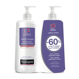 Neutrogena Visibly Renew Loção corporal elasticidade intensa pele seca 2 x 750 ml com Desconto de 50% na 2ª Embalagem Neutrogena Visibly Renew Loção corporal elasticidade intensa pele seca 2 x 750 ml com Desconto de 50% na 2ª Embalagem