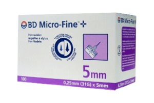 Bd Micro Fine+ Pl Ag Caneta 5mm Universal X100 Bd Micro Fine+ Pl Ag Caneta 5mm Universal X100