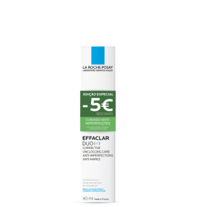 La Roche-Posay Effaclar Duo (+) Gel Creme Anti-imperfeições 40 ml com Desconto de 5€ La Roche-Posay Effaclar Duo (+) Gel Creme Anti-imperfeições 40 ml com Desconto de 5€