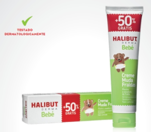 Halibut Muda Fraldas Creme 100g com Oferta de 50% Halibut Muda Fraldas Creme 100g com Oferta de 50%