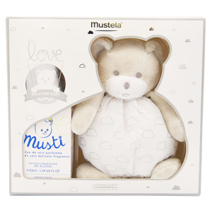Mustela Love Welcome Baby Musti Eau de soin perfumée 50 ml + Peluche Mustela Love Welcome Baby Musti Eau de soin perfumée 50 ml + Peluche
