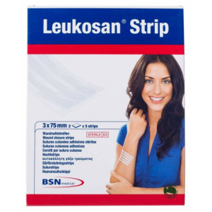 Leukosan Strip Tira Sutura 3x75mm X10 Leukosan Strip Tira Sutura 3x75mm X10