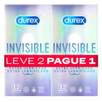 Durex Invisible Extra Lub Pres X12 Leve 2 pague 1