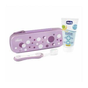 Chicco Oral Conjunto Higiene Oral Lilás 6M+ Chicco Oral Conjunto Higiene Oral Lilás 6M+
