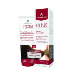 KPL Plus Champo Dermatológico 200ml + Folstim Champo Sebregulador 200ml KPL Plus Champo Dermatológico 200ml + Folstim Champo Sebregulador 200ml