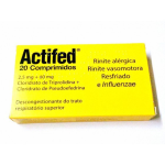 Actifed, 60/2,5 mg Comprimidos X20